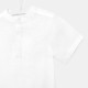 Linen shirt with Mandarin collar