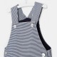 Toddler boy striped overalls