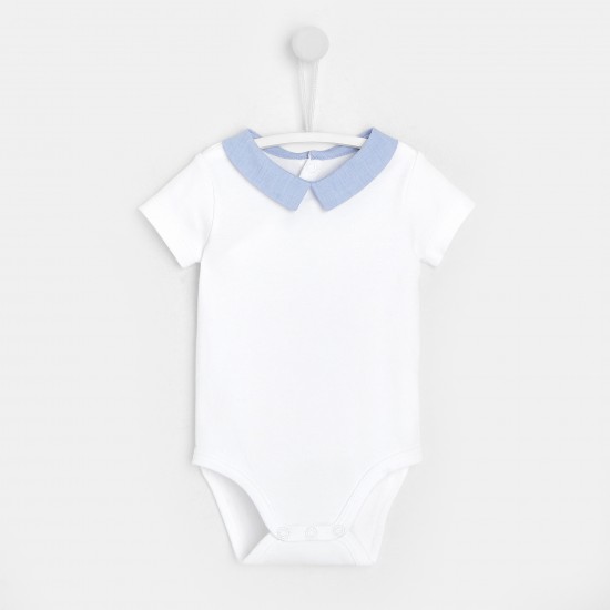 Baby boy short-sleeved bodysuit