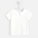 Toddler girl T-shirt with scalloped collar