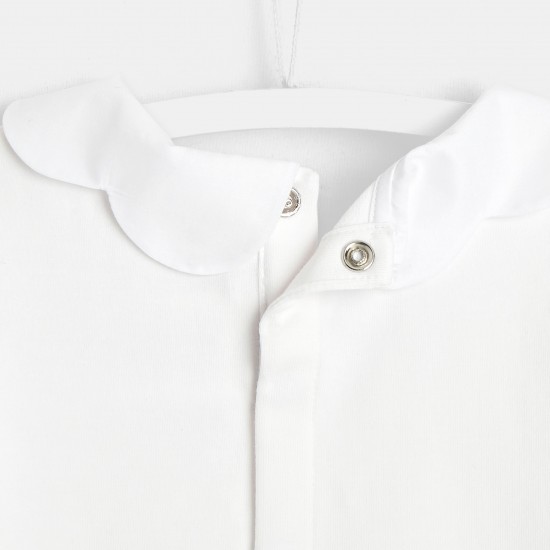 Toddler girl T-shirt with scalloped collar