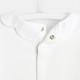 Toddler girl T-shirt with scalloped collar