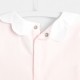 Toddler girl T-shirt with scalloped collar