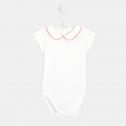 Toddler girl short-sleeved bodysuit