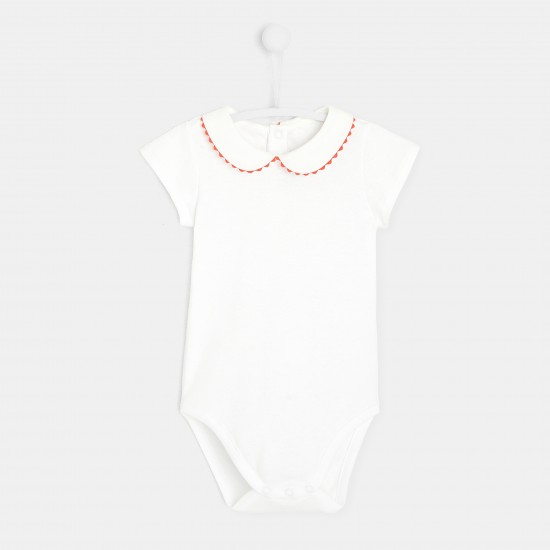 Toddler girl short-sleeved bodysuit
