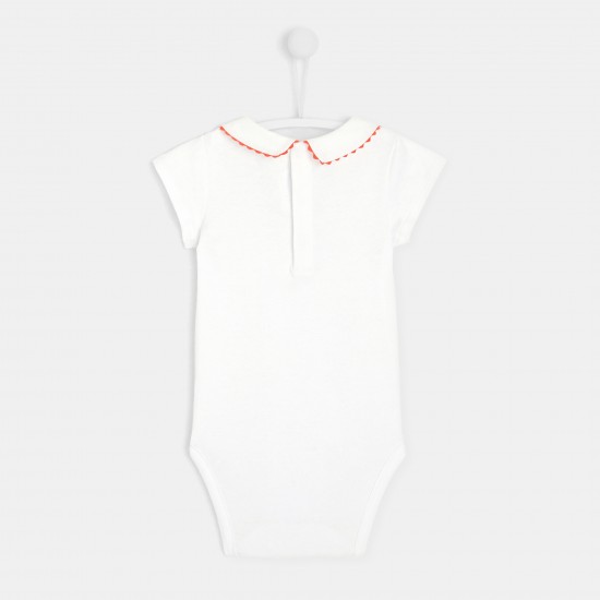 Toddler girl short-sleeved bodysuit
