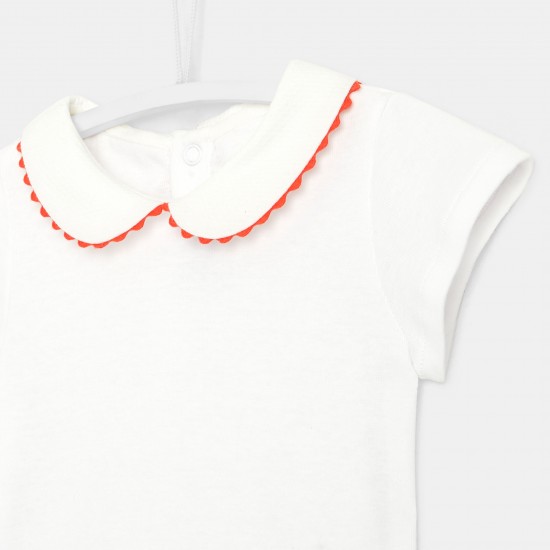 Toddler girl short-sleeved bodysuit