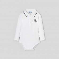 Toddler boy polo collar bodysuit