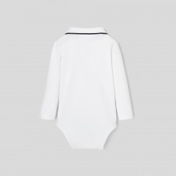 Toddler boy polo collar bodysuit