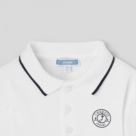 Toddler boy polo collar bodysuit