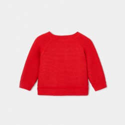 Baby boy garter stitch sweater