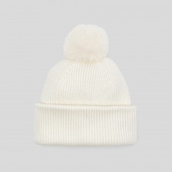 Girl ribbed knit hat