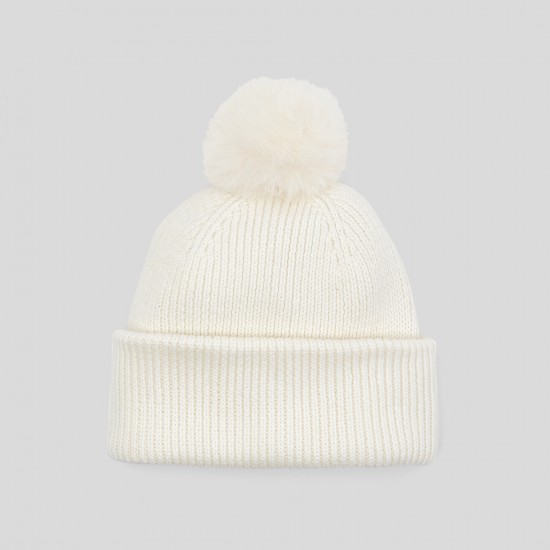 Girl ribbed knit hat
