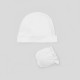 Unisex baby hat and mittens set