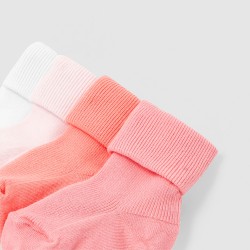 Set of 4 pairs of baby girl socks