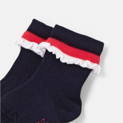 Toddler girl ruffled socks