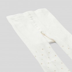 Baby girl polka dot tights