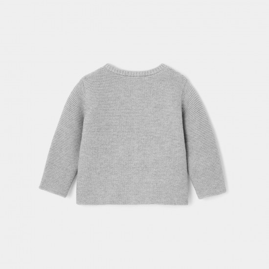 Baby girl garter stitch cardigan