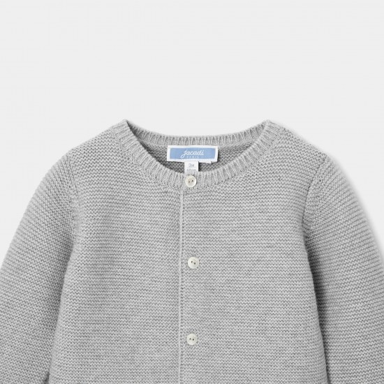 Baby girl garter stitch cardigan