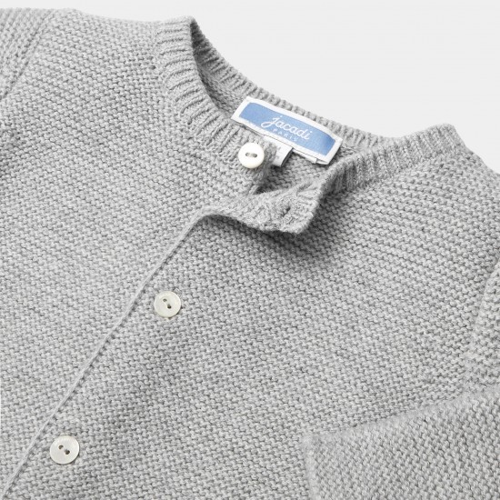 Baby girl garter stitch cardigan