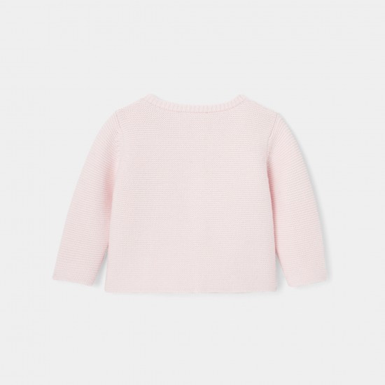 Baby girl garter stitch cardigan