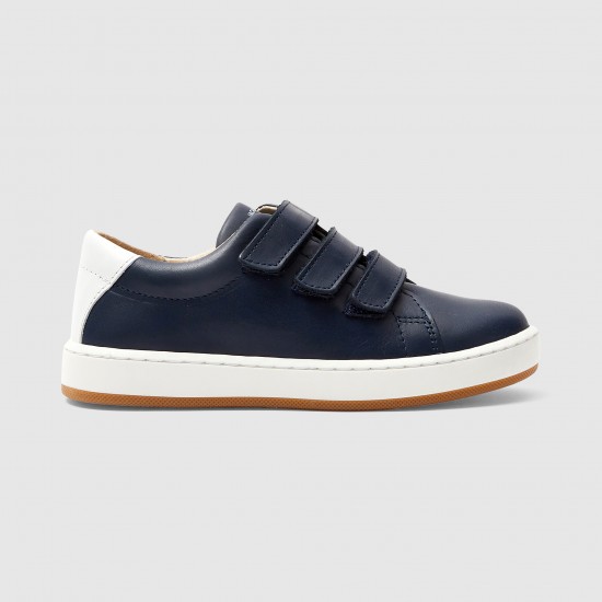 Boy smooth leather tennis shoes