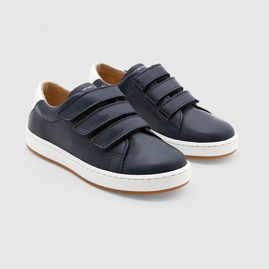 Boy smooth leather tennis shoes