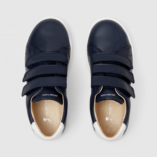 Boy smooth leather tennis shoes
