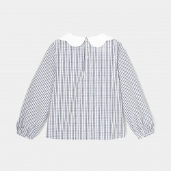 Girl checkered blouse