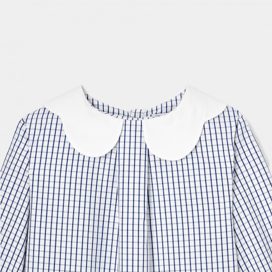 Girl checkered blouse