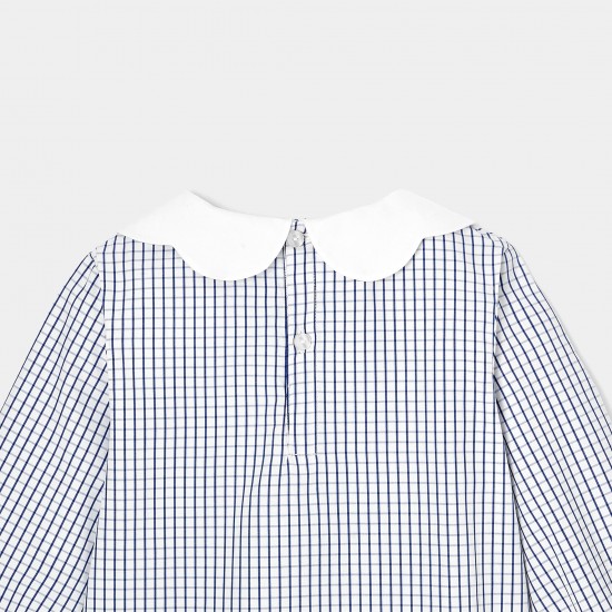 Girl checkered blouse