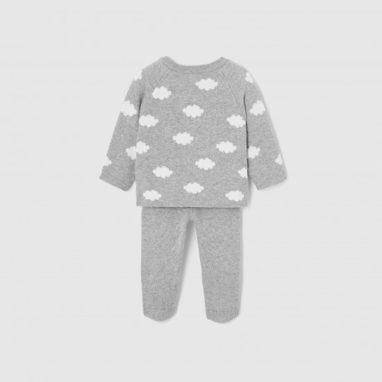 Baby boy little clouds set