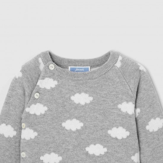 Baby boy little clouds set