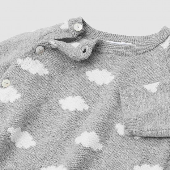 Baby boy little clouds set