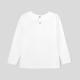 Girl t-shirt with scalloped collar