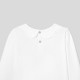 Girl t-shirt with scalloped collar