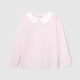 Girl t-shirt with scalloped collar