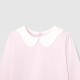 Girl t-shirt with scalloped collar