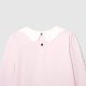 Girl t-shirt with scalloped collar