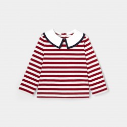 Toddler girl sailor stripe shirt