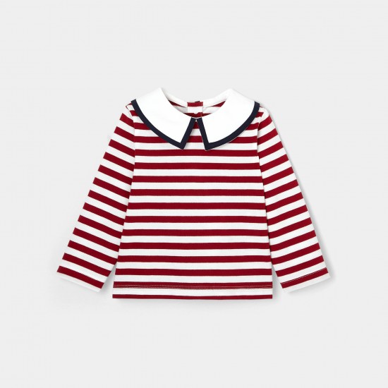 Toddler girl sailor stripe shirt