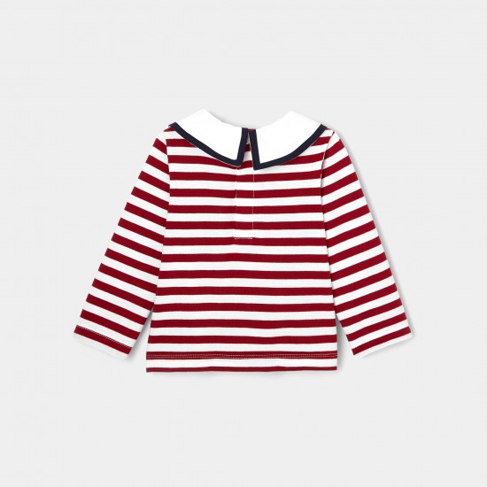 Toddler girl sailor stripe shirt