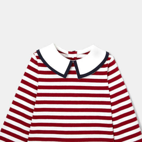 Toddler girl sailor stripe shirt