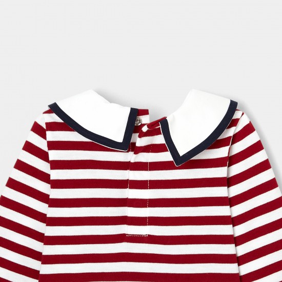 Toddler girl sailor stripe shirt