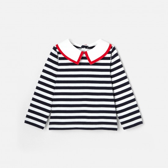 Toddler girl sailor stripe shirt