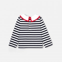 Toddler girl sailor stripe shirt