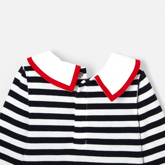 Toddler girl sailor stripe shirt