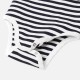 Toddler girl striped bodysuit