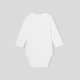 Baby boy bodysuit with poplin collar