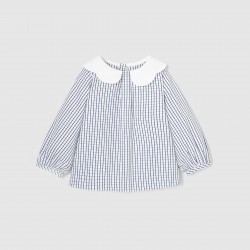 Toddler girl checked blouse
